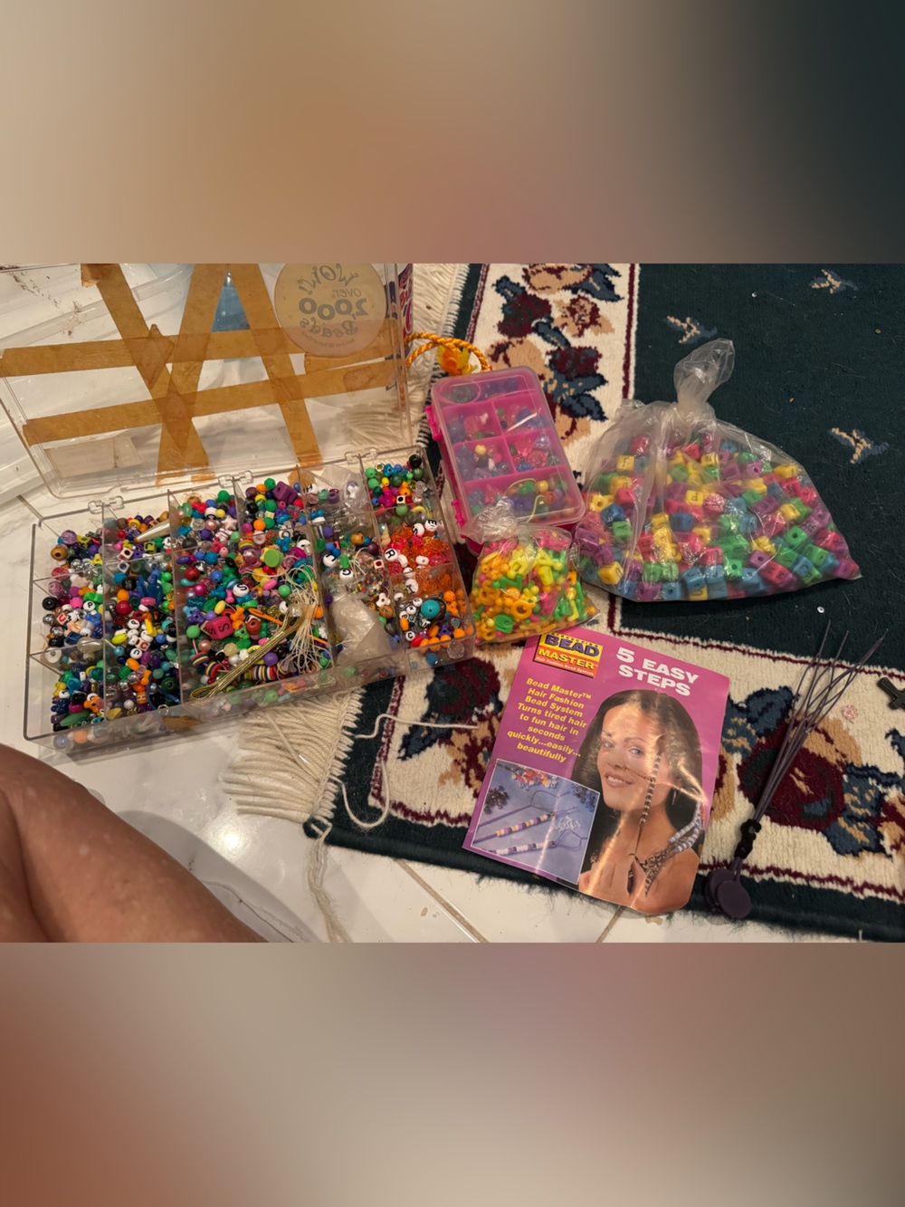 Assorted Multi-Color Craft Bead and Bracelet Making Kit